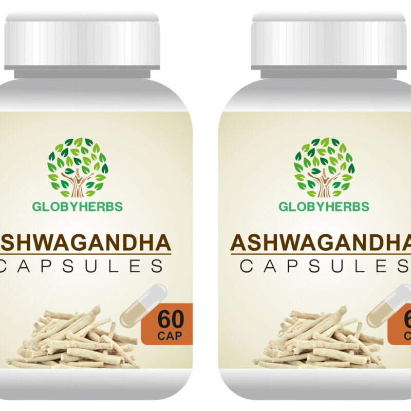 Ashwagandha Capsules | Stress Relief | Anti-Inflammation | 60 Capsules (Pack Of 2)