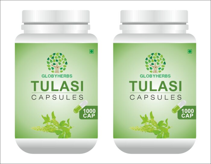Tulsi Capsules | Holy Basil | Provides relief in Cough & Cold | Natural Immunity Booster | Pack Of 2 (1000 Tablets)