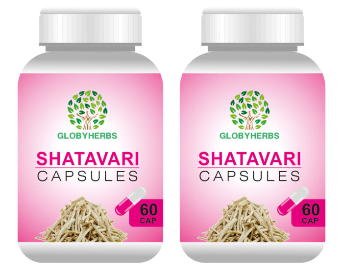 Globyherbs Shatavari Women's Wellness Tablets, Promotes lactation, 60 Count(Pack Of 2)