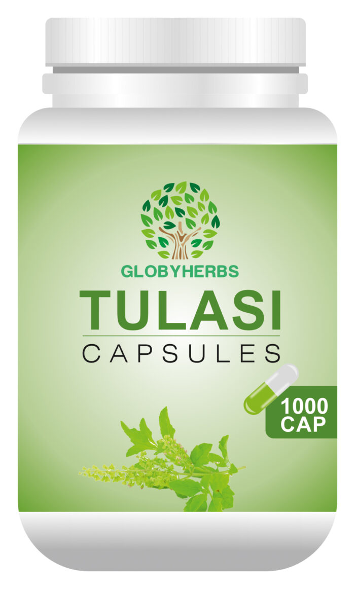 Tulsi Capsules | Holy Basil | Provides relief in Cough & Cold | Natural Immunity Booster | Pack Of 1 (1000 Tablets)