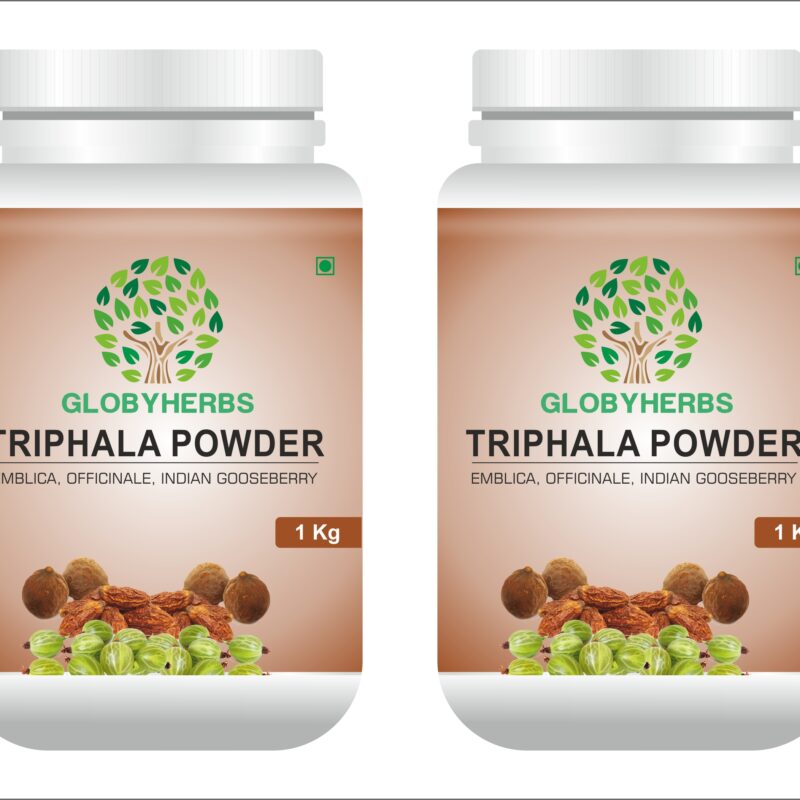 Triphala Powder/ Churna-1kg (Pack Of 2) | Helps Relieve Constipation | Quick Acidity & Gas Relief | Globyherbs