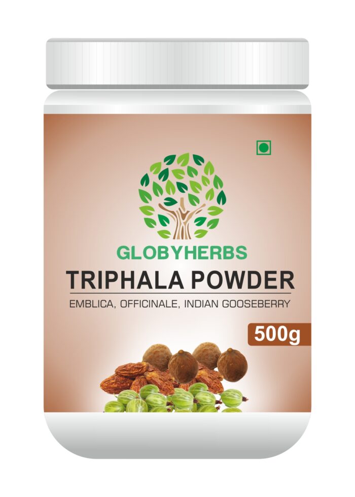 Triphala Powder/ Churna-500Grams | Helps Relieve Constipation | Quick Acidity & Gas Relief | Globyherbs