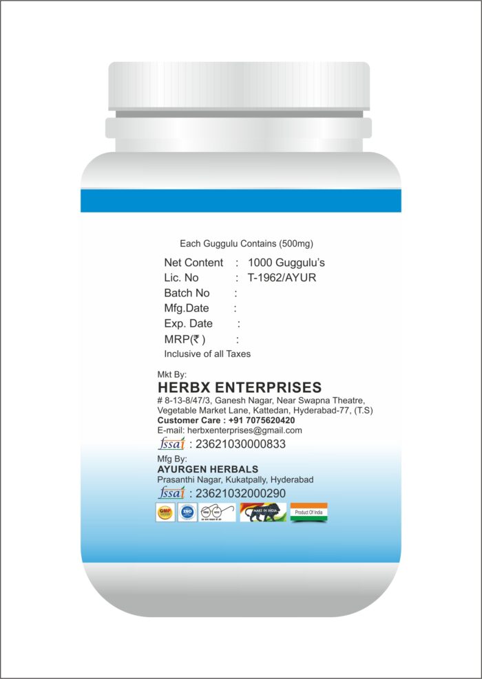 Kaishore Guggulu - 1000 Tablets (Pack of 2)